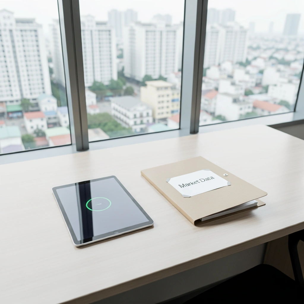 Digital market data visual